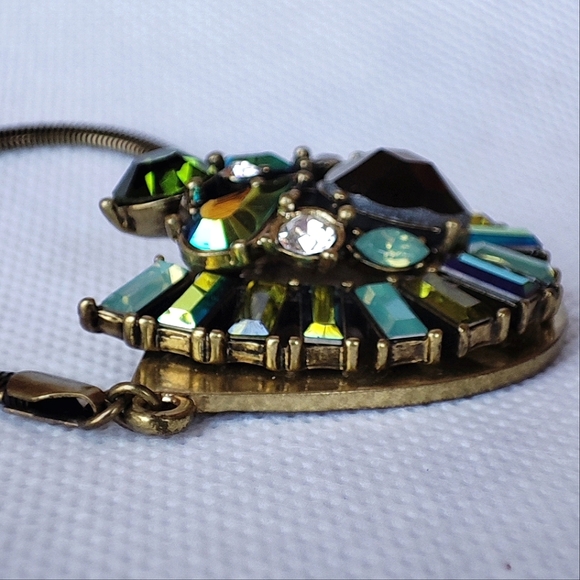 Lia Sophia Outlet Signed Oil Slick Oxidized Brass Necklace NWT - Picture 8 of 12